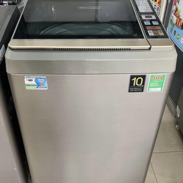 Máy giặt Aqua AQW-S90CT S inverter 9kg tiết kiệm điện mới 95%