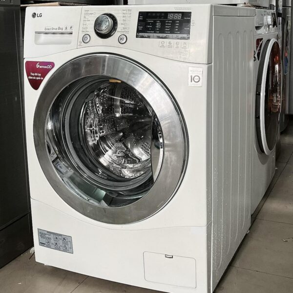 Máy giặt cũ LG F1208NPRW Inverter 8kg tiết kiệm điện mới 95%