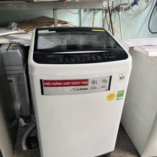 Máy giặt cũ LG Inverter 10.5kg lòng inox không rỉ mới 90%