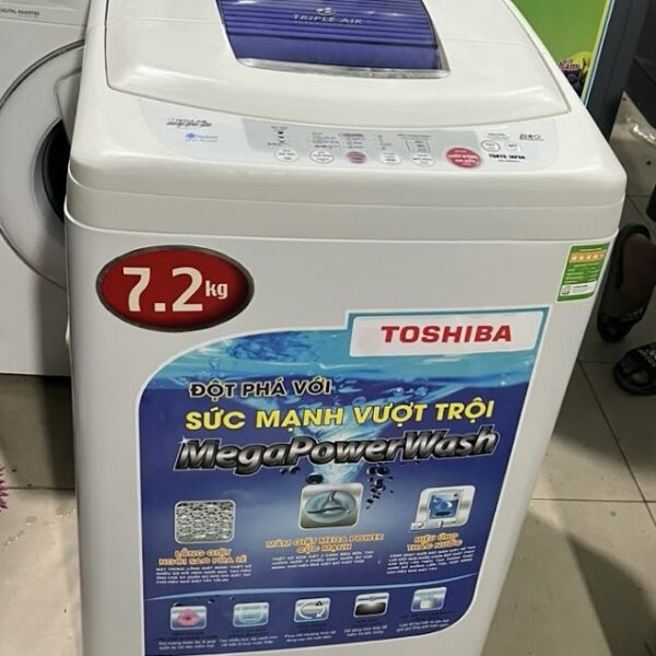 Máy giặt cũ Toshiba 7.2KG lòng inox không rỉ mới 95%