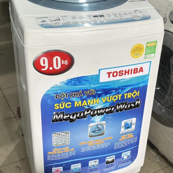 Máy giặt cũ Toshiba inverter 9kg tiết kiệm điện mới 95%