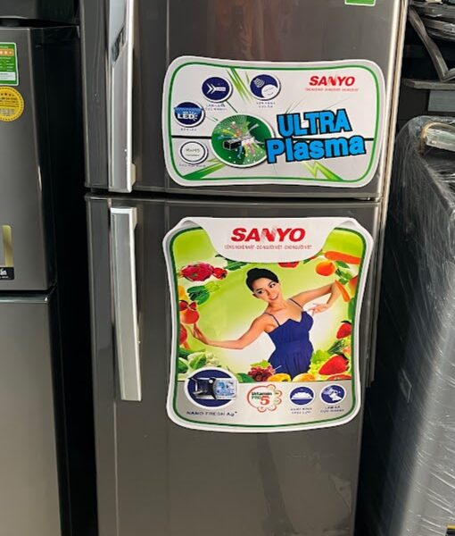Tủ lạnh cũ Sanyo SR-U205PN 205 lít không đóng tuyết mới 95%