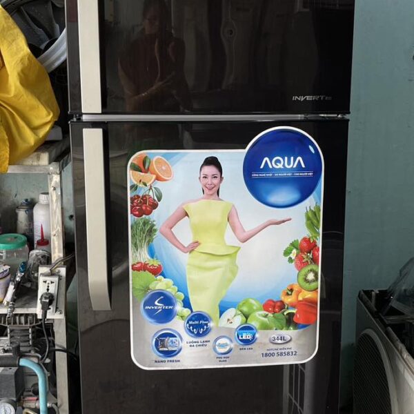 Tủ Lạnh Inverter Aqua AQR-I340-DC (326L) tiết kiệm điện mới 95%