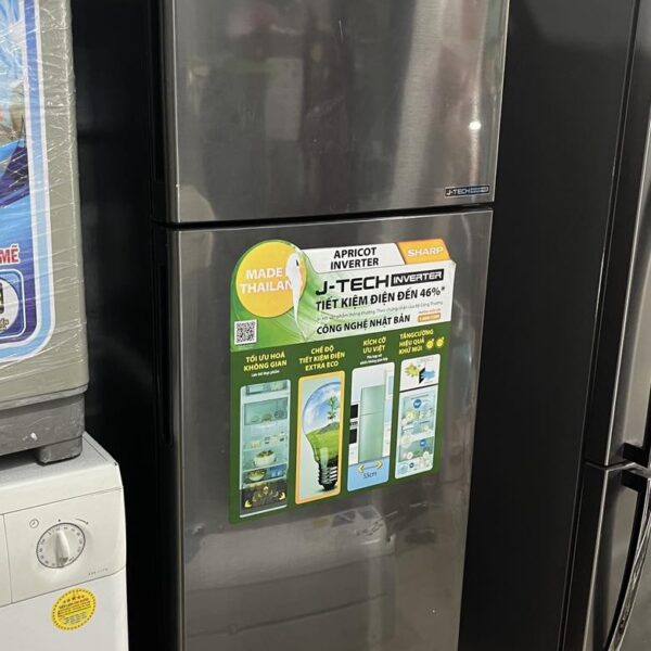 Tủ Lạnh Sharp Inverter 271 Lít SJ-X281E-SL tiết kiệm điện mới 95%